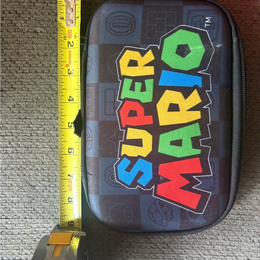 Nintendo Super Mario Black Multi-Color Carry Case